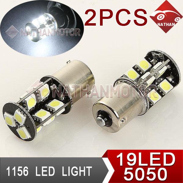 Pair 19led car light bulb stop turn signal corner brake backup parking lamp 12v