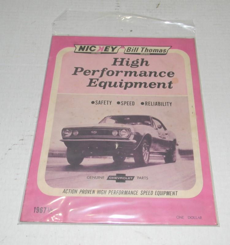 Nickey bill thomas chevrolet catalog 1967 1/2 very good condition no reserve