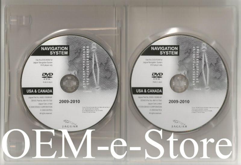 2009 2010 2011 jaguar xf / supercharged / premium navigation dvd map 2 disc set