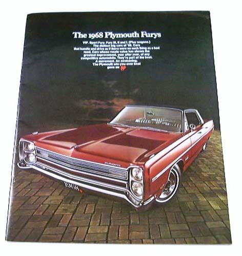 1968 68 plymouth fury brochure sport i ii iii vip