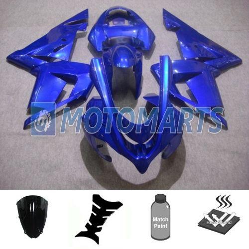 5 in 1 bundle for kawasaki ninja zx10r 04 05 body kit fairing & windscreen ab