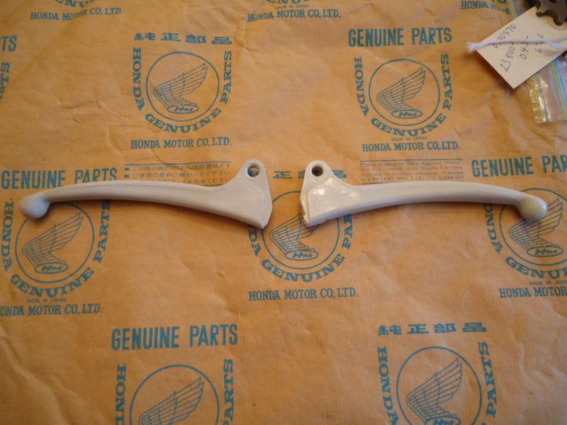 Nos honda z50 ko white plastic levers z50a minitrail mini trail 50 1968 k0