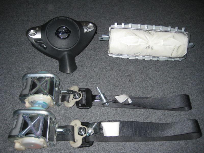 09 10 11 12 nissan maxima airbag set driver & passenger air bag w/seatbelts oem