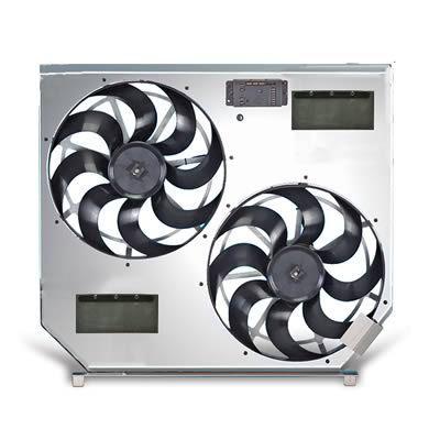 Flex-a-lite direct fit electric fan 6,200 cfm puller 15" dia dual 272