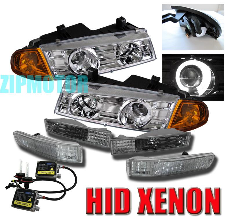 92-96 honda prelude projector head light+corner+hid kit