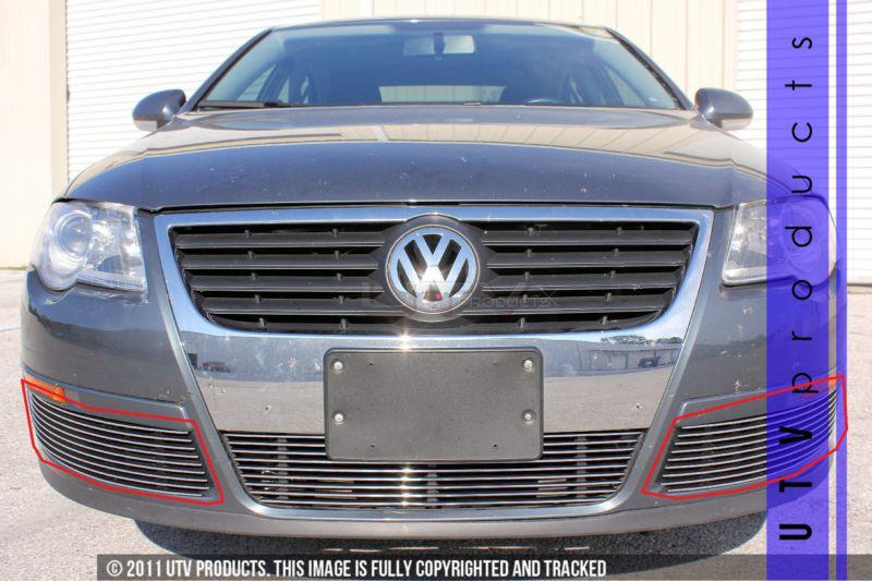 2006 - 2010 volkswagen passat 2pc phantom side accents chrome billet grille  vw