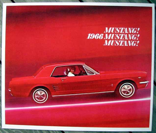 Rare original nos 1966 ford mustang dealer brochure nice l@@k #b265