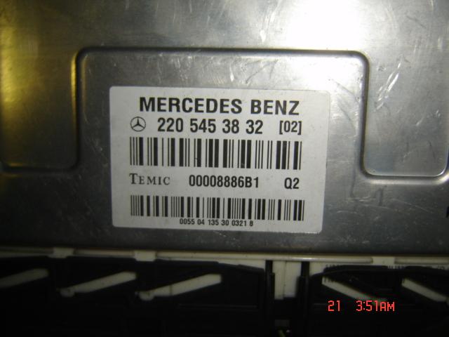 Mercedes s class w220 suspension control unit 2205453832 steuergerät luftfederun