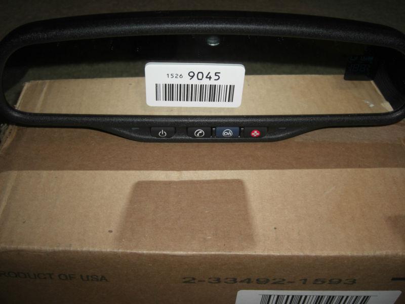 01-12 gmc hummer chevy inside rear view mirror assembly onstar gps new 15269045 