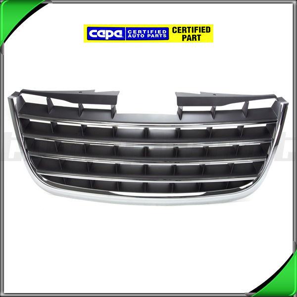 New front grille chrome outer 2008-2010 town & country ch1200309c dark grey capa