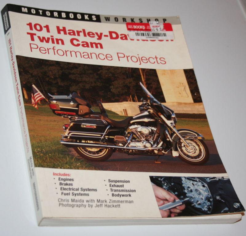 101 harley davidson twin cam performance projects motorbooks workshop used book