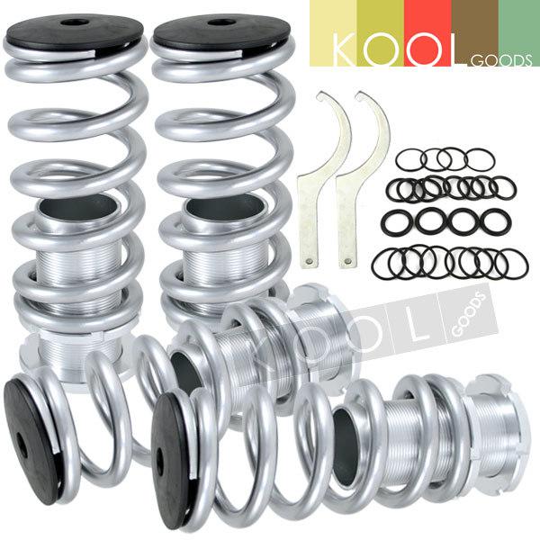 Save 90-01 acura integra rs ls gs-r adjustable coilover lowering springs silver