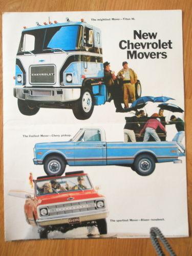 1970 chevrolet truck pickup blazer direct mail dealer sales brochure 70 chevy