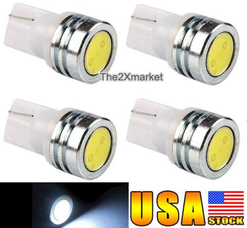 Us ship new 4 x white led bulb t10 655 656 657 901 3652 280 side wedge car light