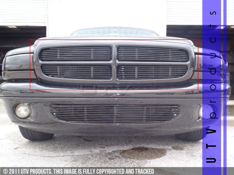 1997 - 2003 dodge durango 4pc upper black billet grille kit custom grille