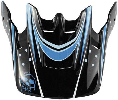 New msr helmet parts 09 starlet adult, black/teal, visor