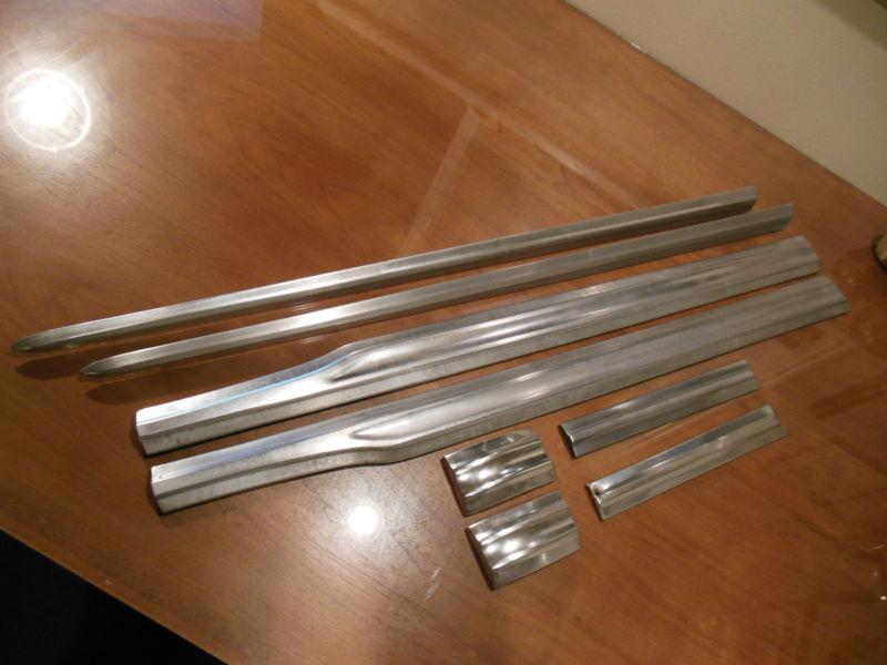 1965 ford f100 8 piece custom cab hood & cab moulding trim set free shipping!