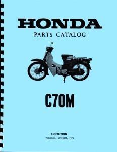 Honda cub c70 m parts manual 1971