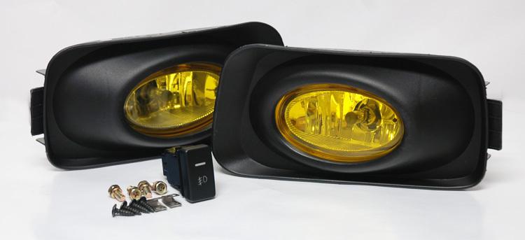 Acura tsx 03-06 & euro honda accord jdm fog light kit - yellow