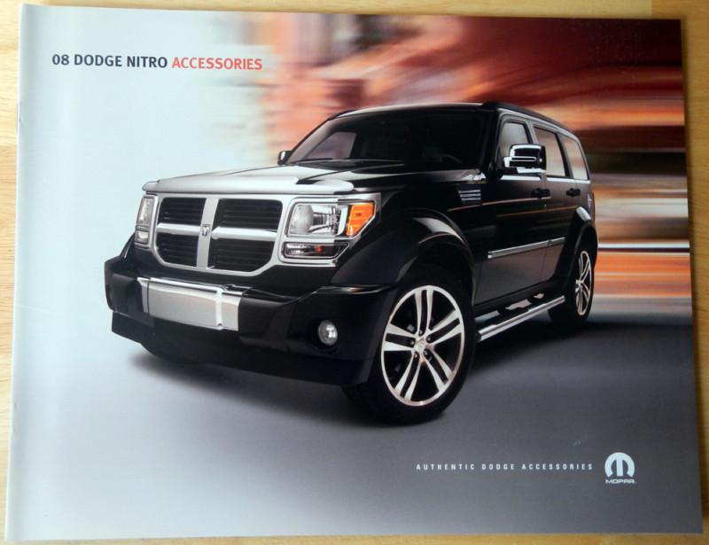 New 2008 dodge nitro accessories dealer catalog brochure