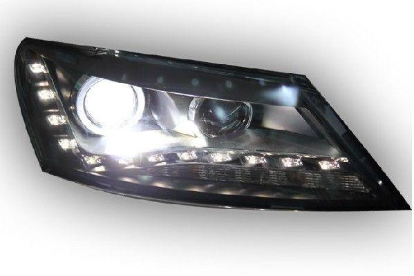 2011-2013 volkswagen passat xenon headlights projector with led drl angel eye v1