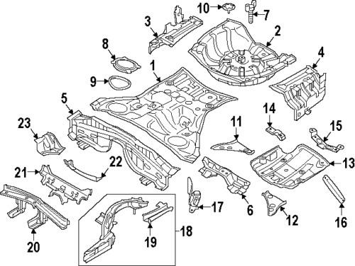 Infiniti 755201ma0a genuine oem factory original rail extn