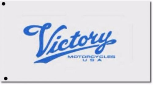 Victory banner flag display sign huge 4x2 ft motorcycle