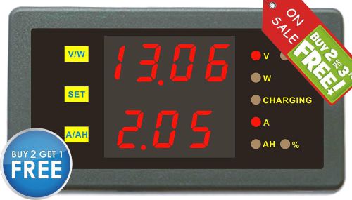 Dc 90v 30a volt amp battery capacity power combo meter charge discharge monitor