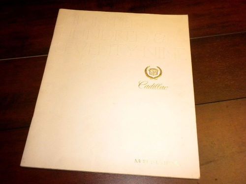 1979 cadillac large sales brochure literature fleetwood coupe eldorado seville +