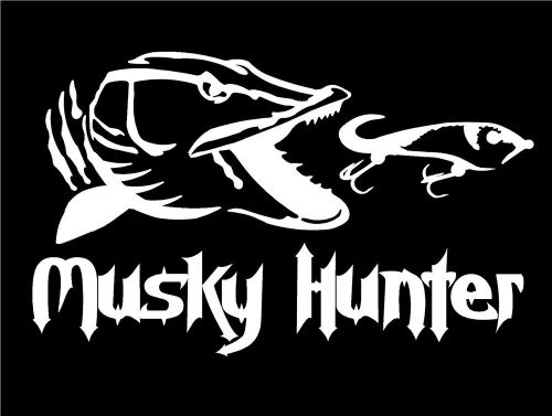 Car truck fishing musky decal stickers muskie