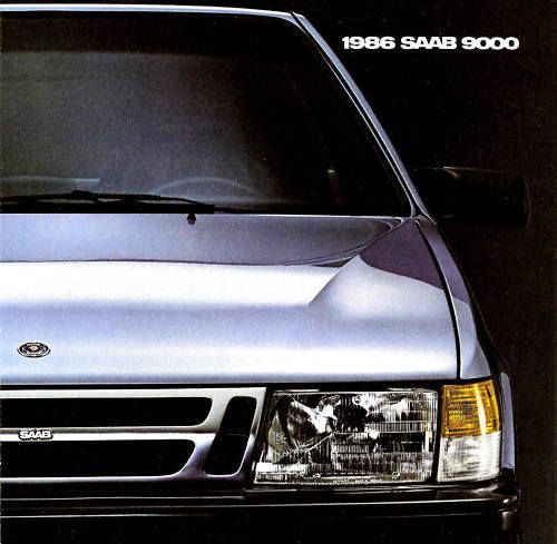 1986 saab 9000 turbo brochure---saab 9000 turbo