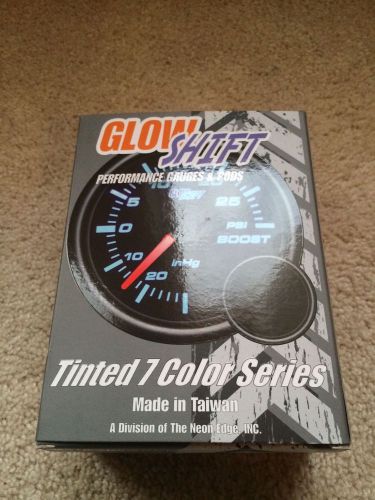 Glow shift tinted 7 color oil pressure gauge