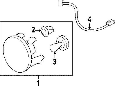 Gmc\chevrolet\pontiac 15839897 genuine oem fog lamp bulb