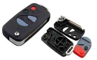 Uncut four buttons remote flip case for nissan sentra maxima
