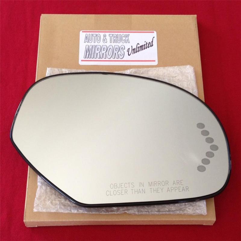 New mirror glass with backing heated chevy gmc truck suv passenger side signal