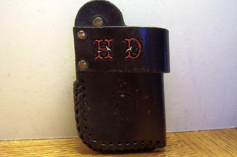 Leather harley davidson belt holster,  tool, lighter, flashlight