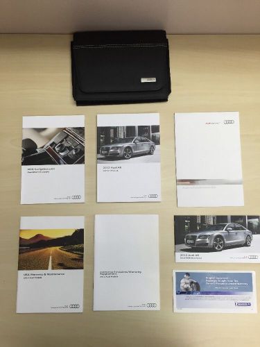 Audi a8 2012 owners  manual books with case and navigation