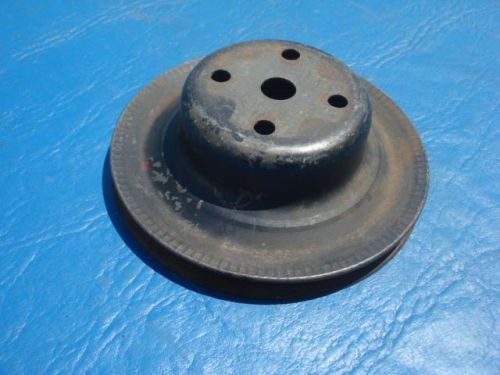 Original gm water pump single belt pulley #3995631ao 1969-1972 nova 350 396 454