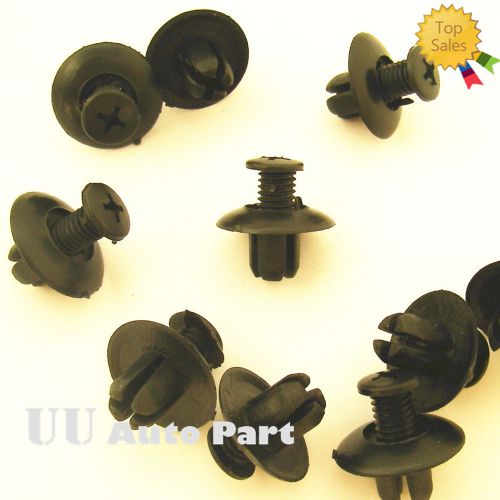 40 pcs screw type for nissan mazda fender clip shield rivet retainer 63876-95596