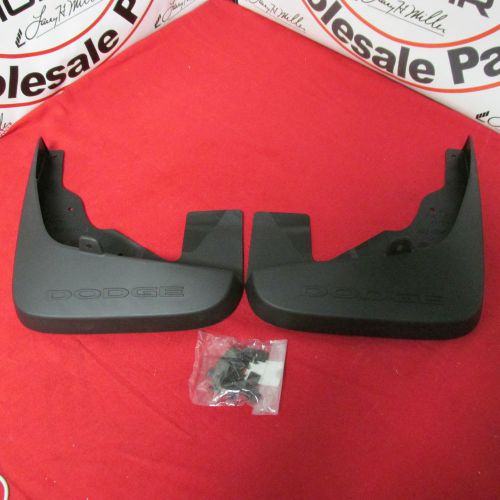 Dodge journey black molded front splash mud flap guards new oem mopar