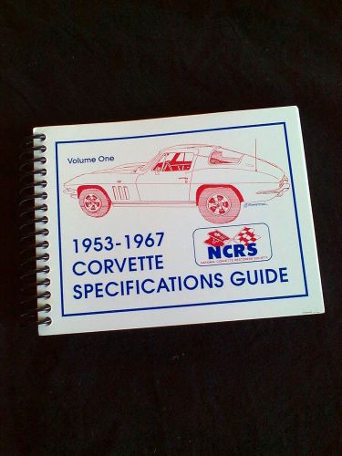 1953 1967 corvette 3rd edition specifications guide