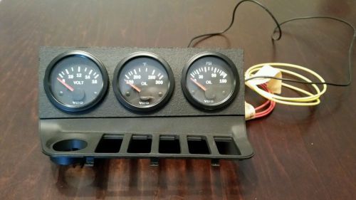 Vdo gauge set volt~ oil ~psi ~f° gage