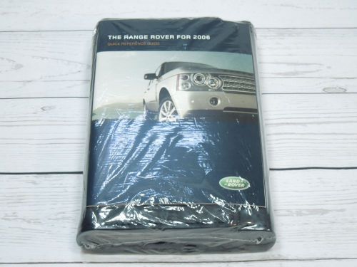 **new** 2006 land rover range rover owners manual set w/ navigation booklet