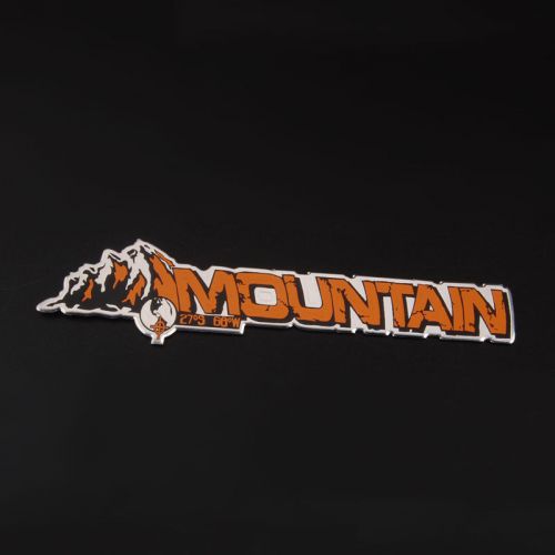 Aluminum alloy foil mountain emblem decal badge side sticker for jeep compass