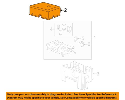 Gm oem fuse relay-upper cover 25815385