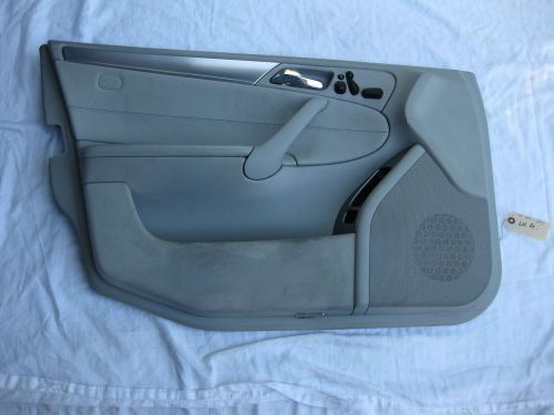 01-07 mercedes c230,240,280, lh front door panel trim cover gray oem