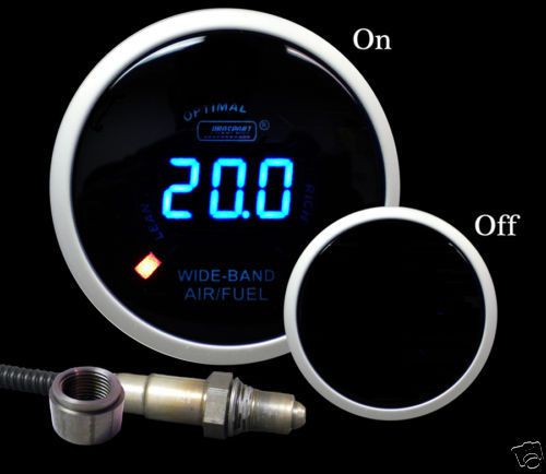 Wideband air fuel ratio gauge w/bosch o2 sensor blue