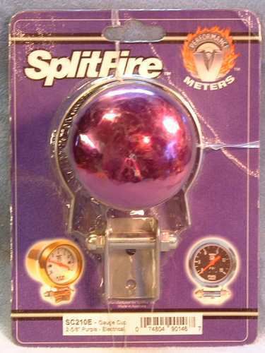 Splitfire 2-5/8 inch electrical gauge cup purple sc210e