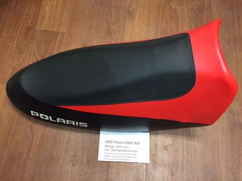 2005 05 polaris rmk 900 oem seat cushion red black (dragon/iq/shift) 2006 06 700