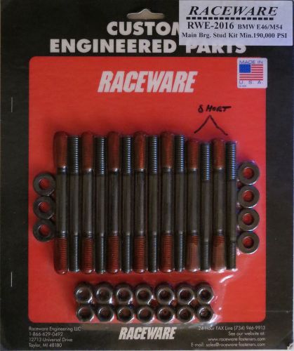 Raceware m54 main stud kit, bmw e46 320, 325, 330 - new from vac engineering